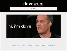 Tablet Screenshot of davewear.com